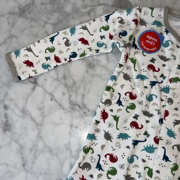 NWT MAGNETIC ME ORGANIC COTTON DINO EXPEDITION FOOTIE - Picture 5 of 7
